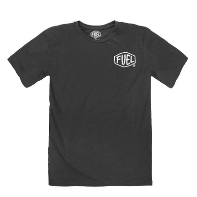 Tees - Scribble Shield Tee - Charcoal - Fuel - Fuel Clothing Company