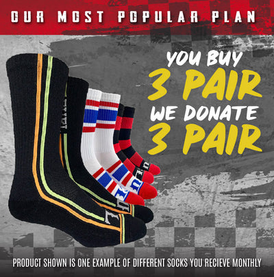 Socks - 3 Socks - Free Shipping - Fuel - Fuel Clothing Company